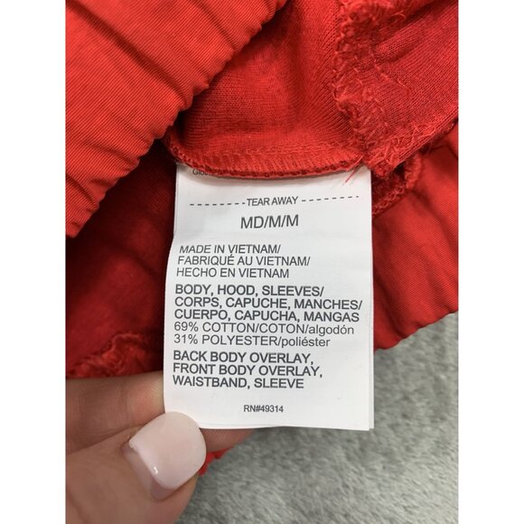 Terrapins Maryland College Park Men's Medium Red Hoodie Loose Fit Under Armour - Picture 10 of 11